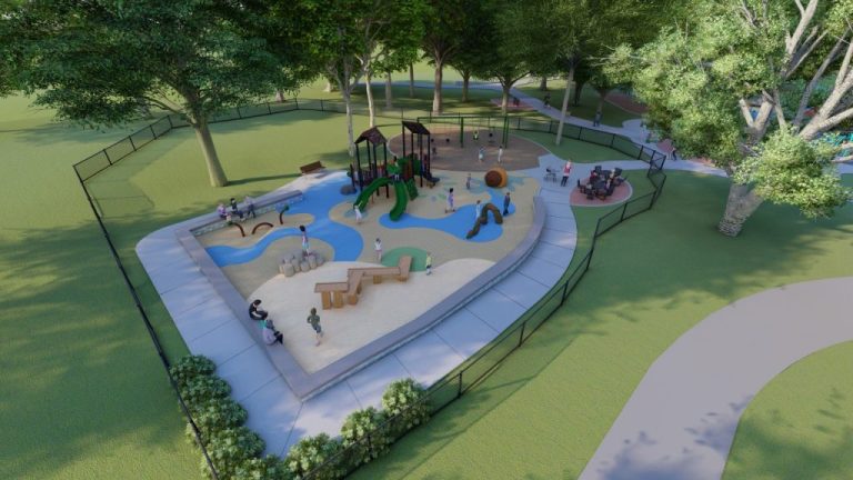 New Sunset Woods Park Playground Renderings 